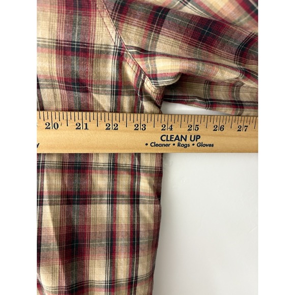 Liz Claiborne Button Up Plaid Lizwear Jeans Women's XL Long Sleeve Shirt Casual - Picture 7 of 8